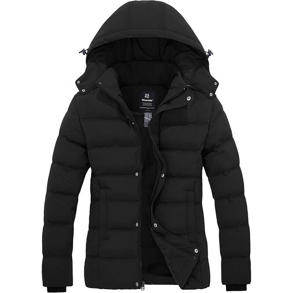 Women's Hooded Warm Winter Coat Quilted Thicken Puffer Jacket with Removable Hoo